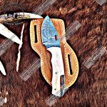 Custom handmade Rasp Steel bull cutter knife… – Lazy J Custom Knives