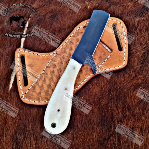 Custom Bull Cutter Knife for Sale - 7.5-Inch Full Tang 1095 Forged Ste –  KBS Knives Store